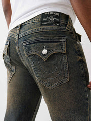 True Religion Men Brown SN Ricky Jeans