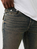 True Religion Men Brown SN Ricky Jeans