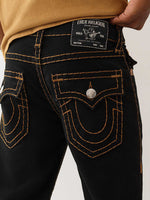 True Religion Men Black Super T Ricky Jeans