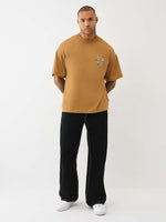 TRUE RELIGION Men VINNY Super T Flat Lock Black Jeans