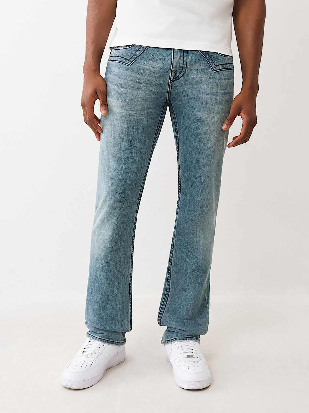 Men sn ricky straight fit medium wash jeans