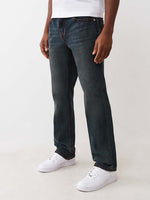 TRUE RELIGION Men RICKY Embroidered Dark Indigo Jeans