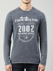 True Religion Indigo Printed Regular Fit Tshirt
