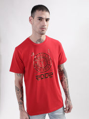 True Religion Red Graphic Logo Regular Fit Tshirt