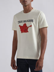 True Religion Yellow Logo Regular Fit Tshirt