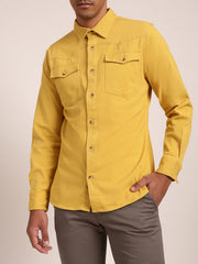 True Religion Yellow Regular Fit Shirt
