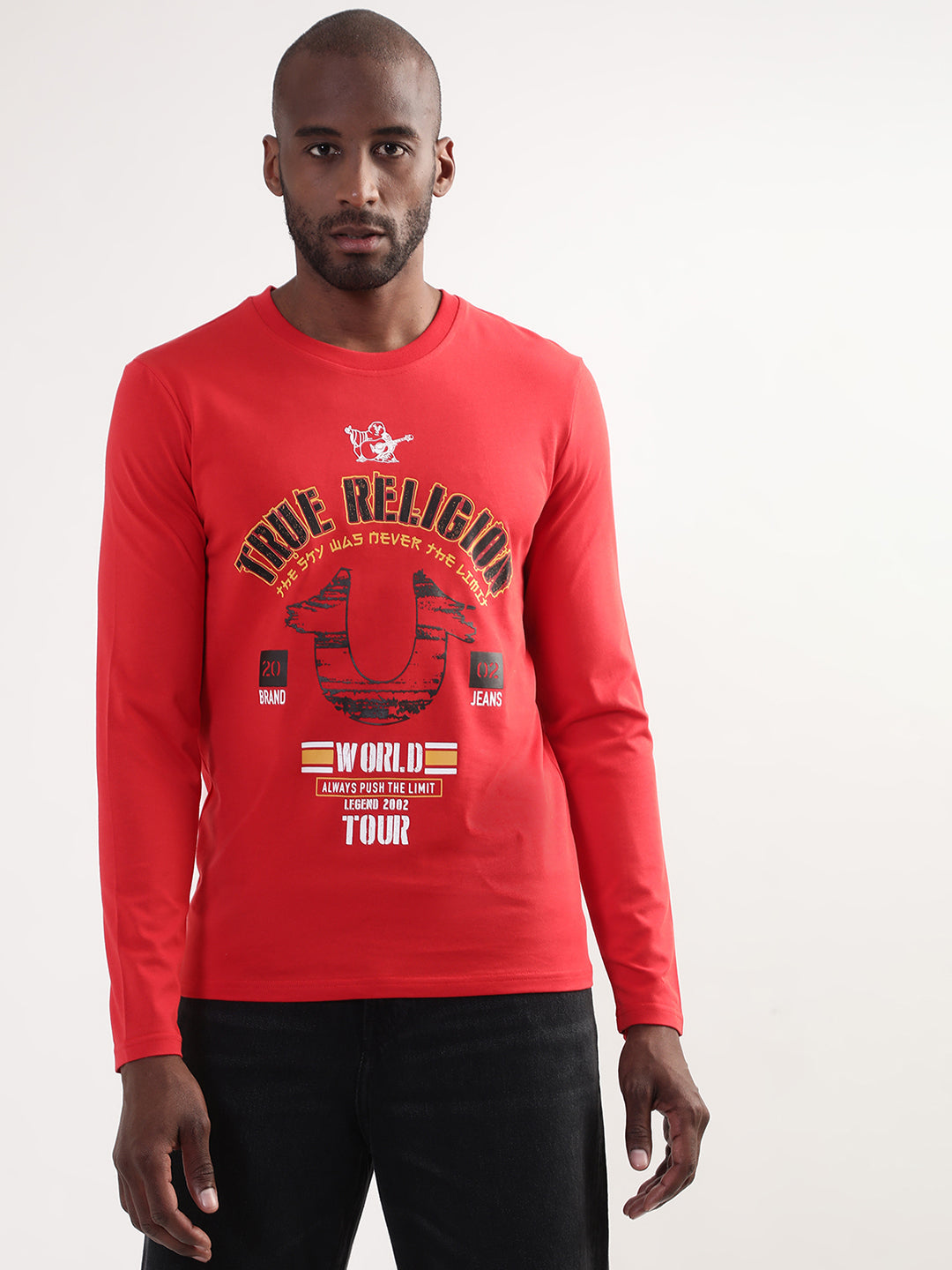 Chinese red logo regular fit tshirt