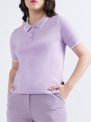 True Religion Purple Fashion Lilac Regular Fit Polo Tshirt