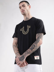 True Religion Black HD Logo Regular Fit Tshirt