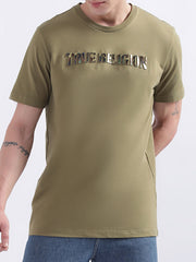 True Religion Olive Logo Regular Fit Tshirt
