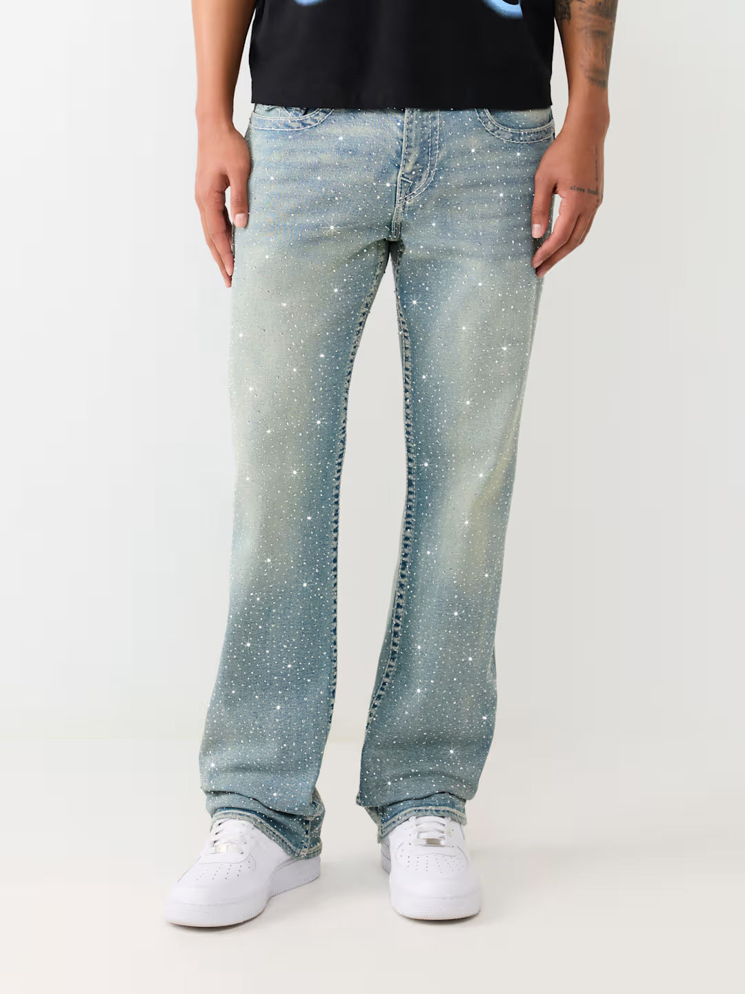 True Religion Men Blue Billy Big T Bootcut Fit Jeans