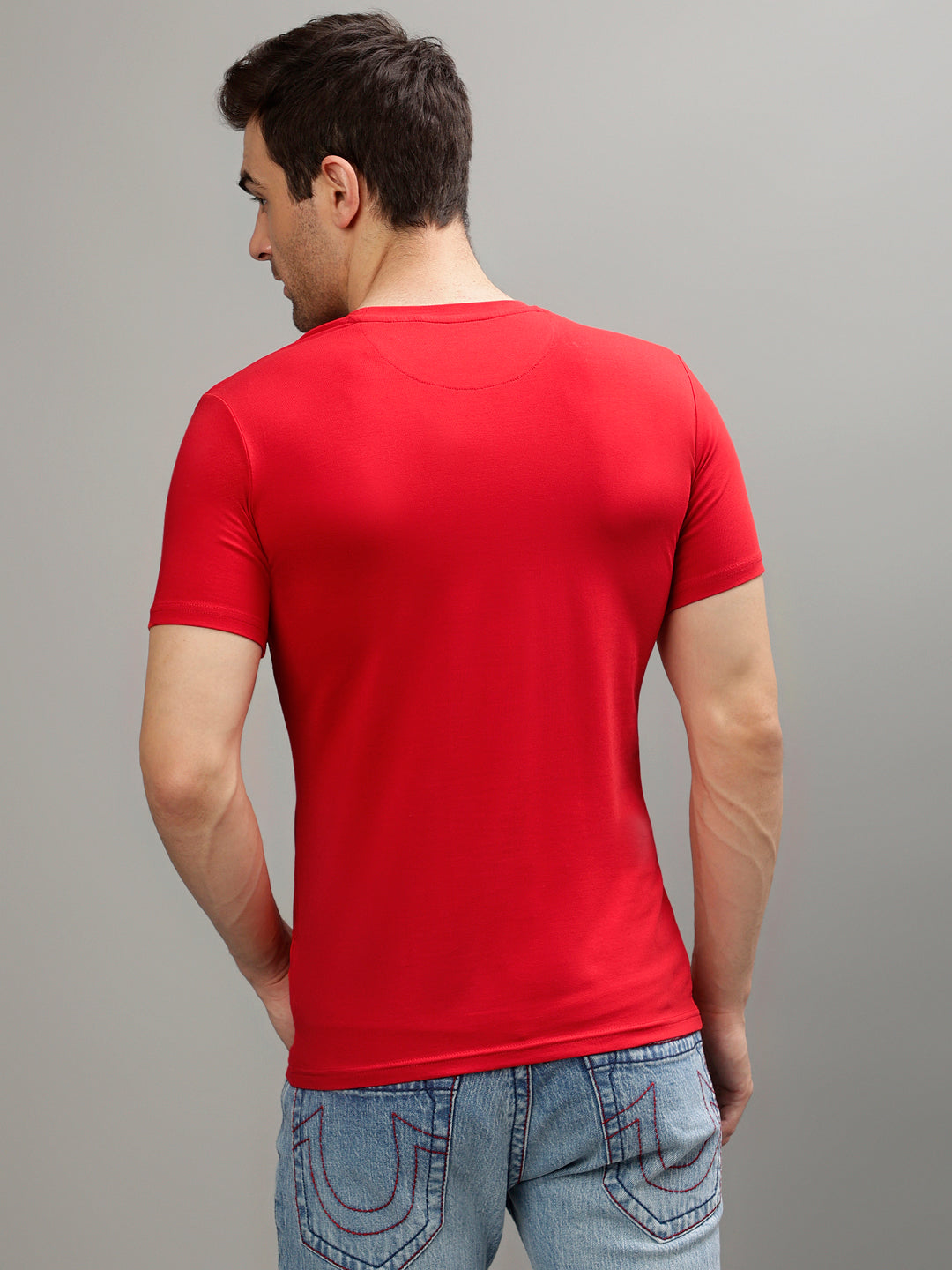 Red fashion regular fit tshirt