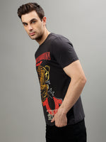 True Religion Grey Fashion Printed Regular fit T-Shirt