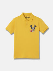 True Religion Kids Yellow Fashion Regular Fit Polo Tshirt