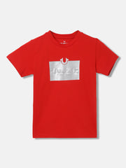 True Religion Kids Red Fashion Printed Regular Fit Tshirt
