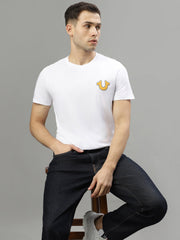 True Religion White Fashion Regular Fit Tshirt