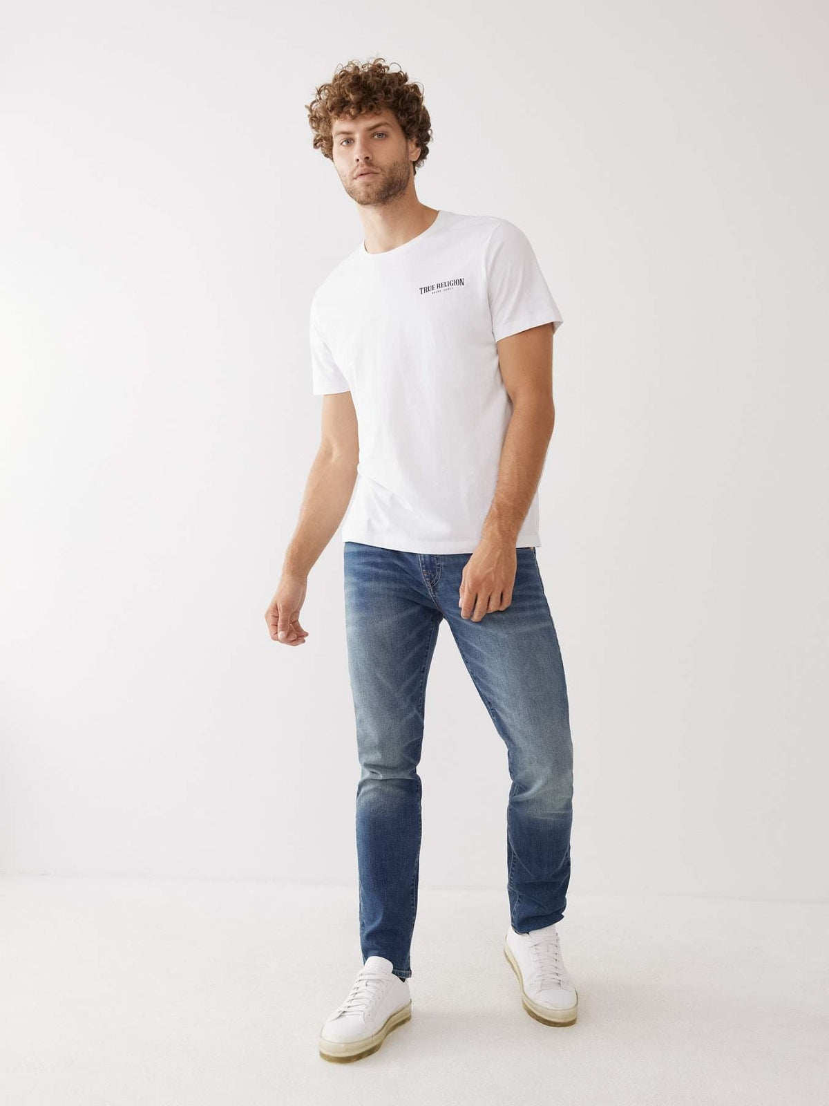 True Religion Men SN Rocco Slim Fit Medium Wash Jeans