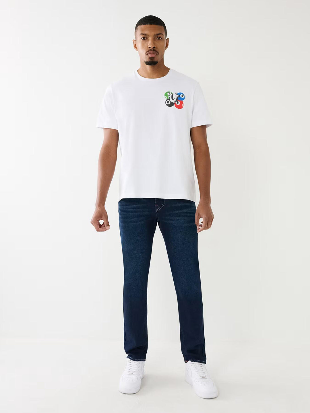 True Religion SN Rocco Skinny Fit Blue Mid-Rise Solid Jeans