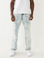 True Religion Super T Ricky Straight Fit Blue Mid-Rise Solid Jeans