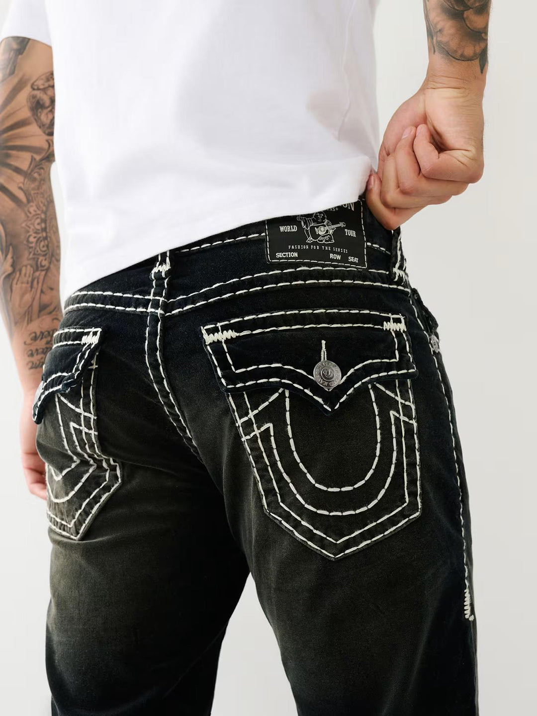 Men super t ricky straight fit mid rise jeans