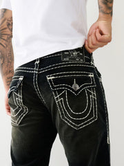 True Religion Men SUPER T Ricky Straight Fit Mid Rise Jeans