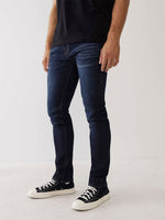 True Religion SN Rocco Slim Fit Blue Mid-Rise Washed Jeans