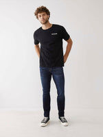 True Religion SN Rocco Slim Fit Blue Mid-Rise Washed Jeans