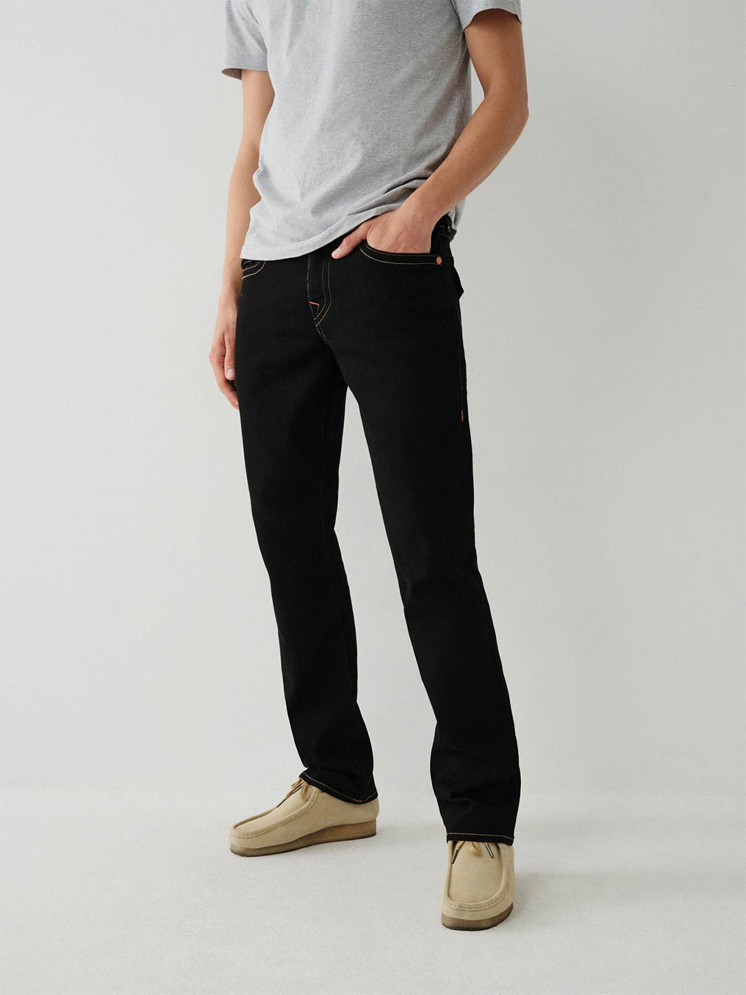 True Religion Men SN Ricky Straight Fit Mid Rise Jeans