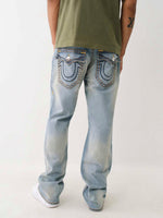 True Religion Men Super T Billy Bootcut Fit Medium Wash Jeans
