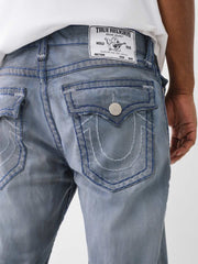 True Religion Men Super T Rocco Slim Fit Light Wash Jeans