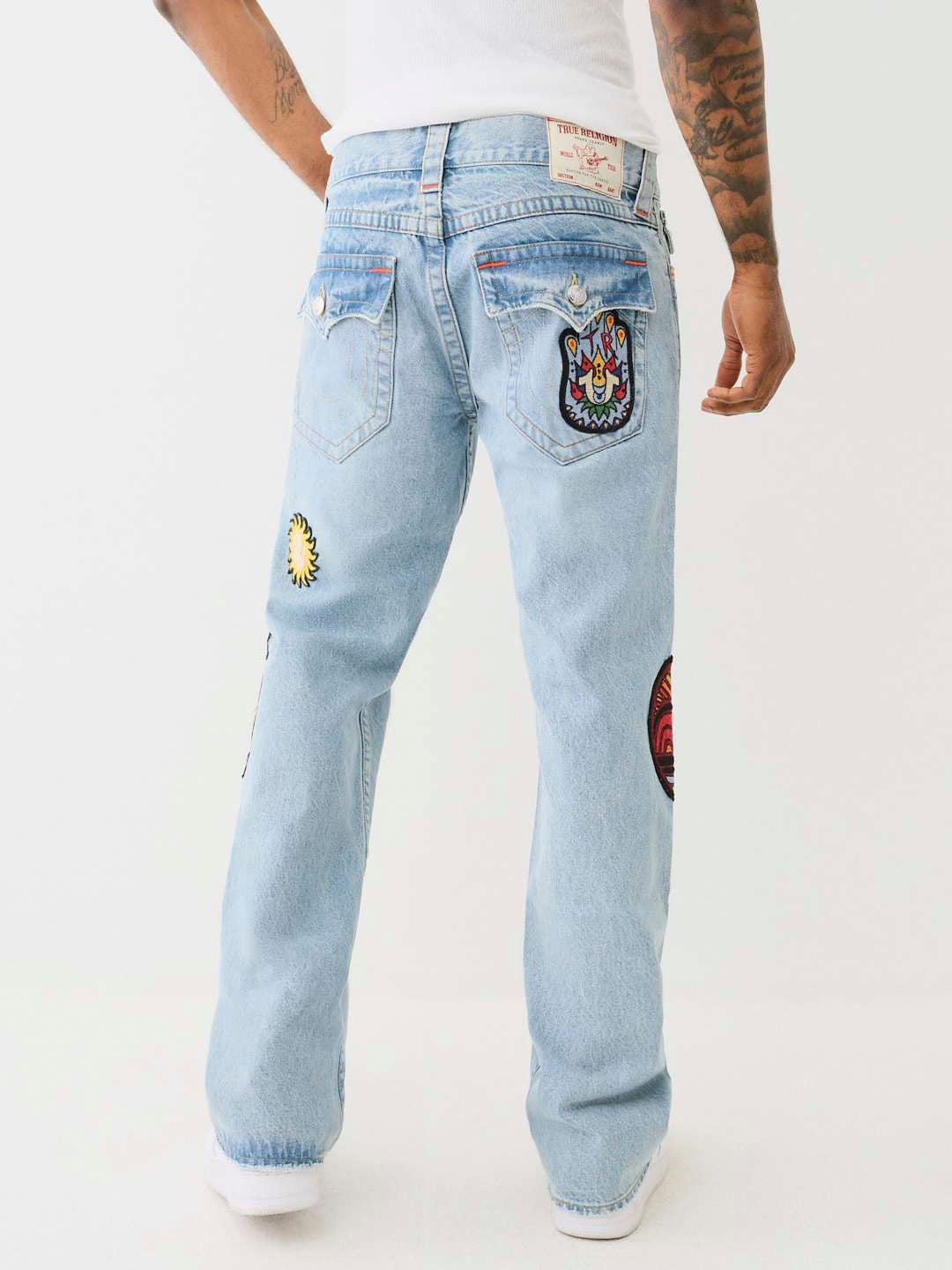 True Religion Men SN Billy Bootcut Fit Light Wash Jeans