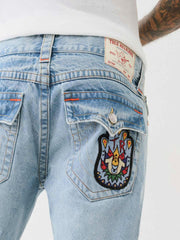 True Religion Men SN Billy Bootcut Fit Light Wash Jeans