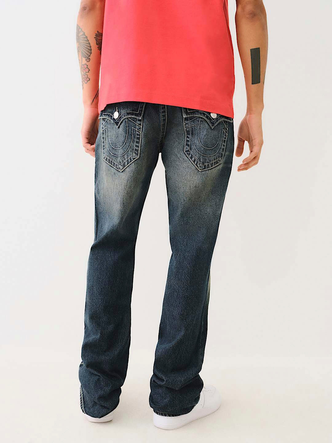 Men sn billy bootcut fit dark wash jeans