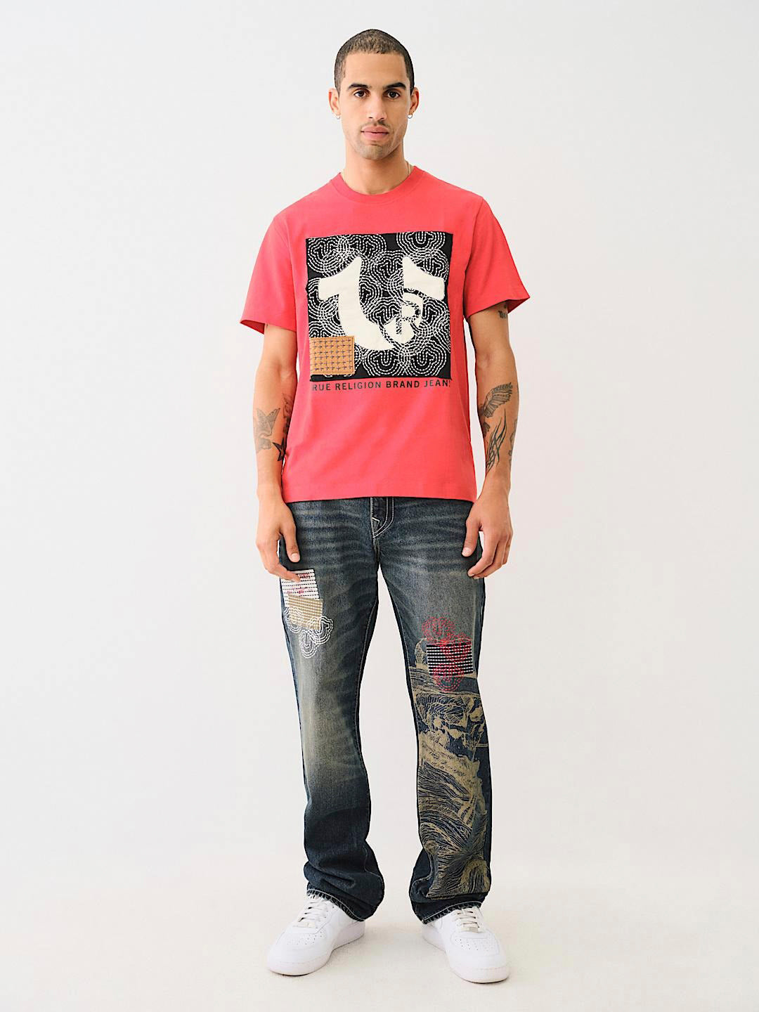 Men sn billy bootcut fit dark wash jeans