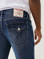 True Religion SN Geno Skinny Fit Blue Mid-Rise Washed Jeans