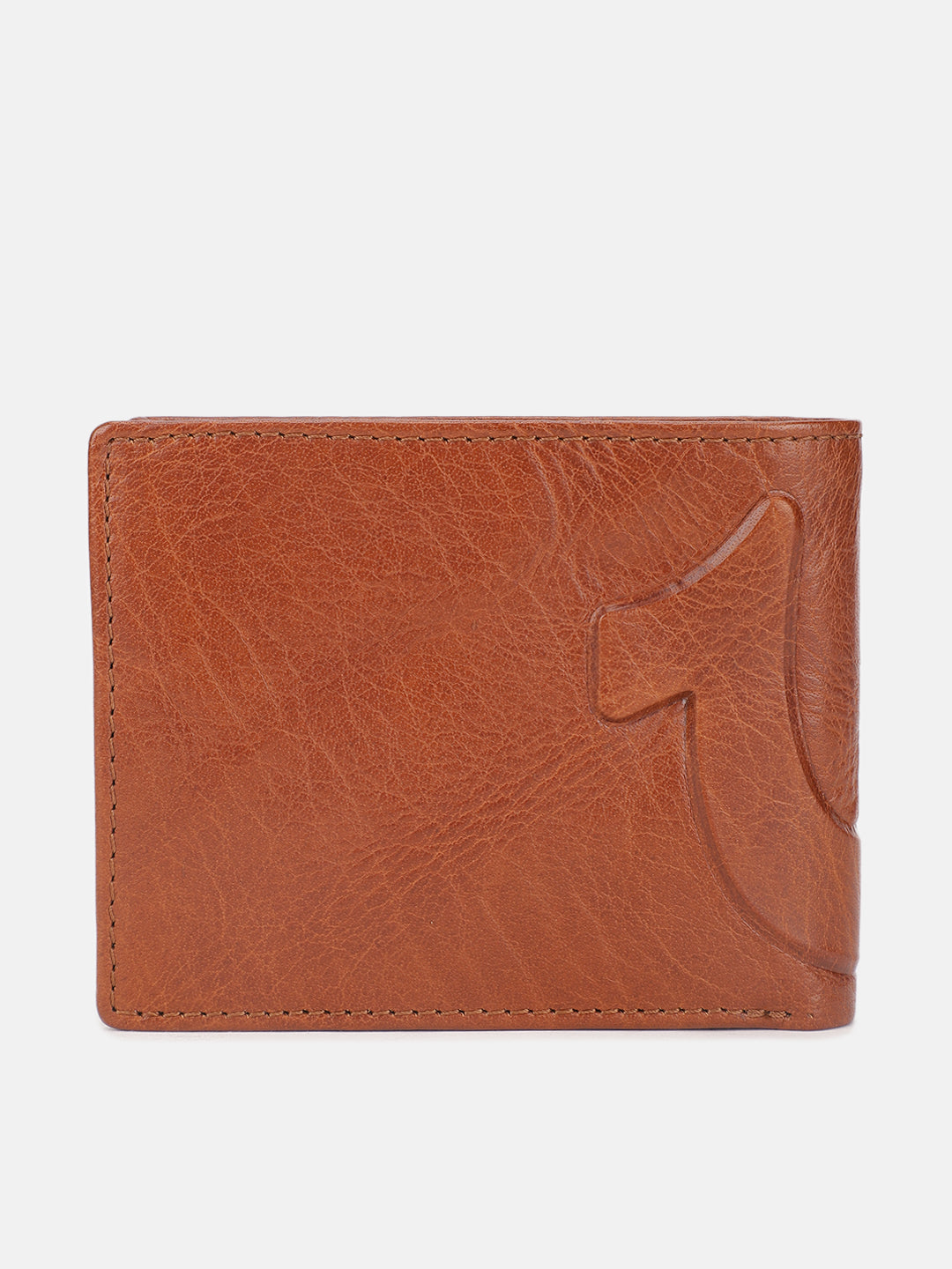 True Religion Men Brown Textured Bi-Fold Wallet