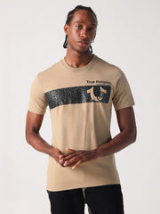 True Religion Men Printed Round Neck Short Sleeves Tshirt