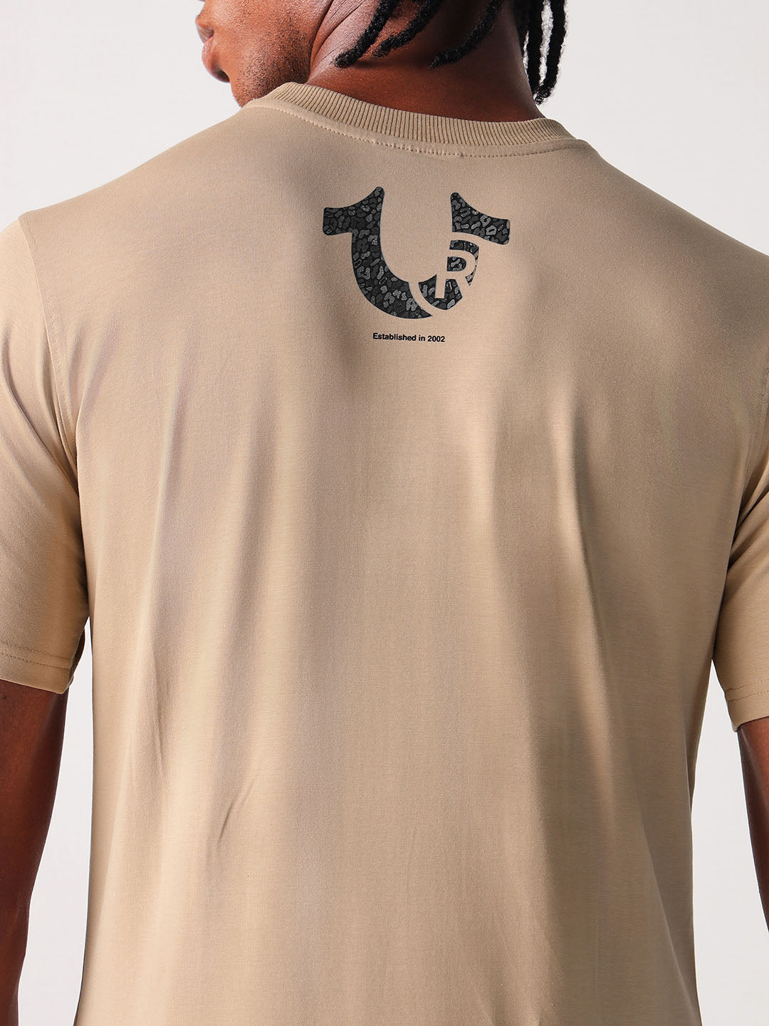 True Religion Men Printed Round Neck Short Sleeves Tshirt