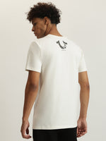 True Religion Men Printed Round Neck Short Sleeves Tshirt