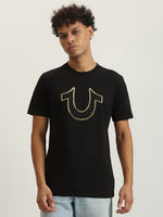 True Religion Men Printed Round Neck Short Sleeves Tshirt