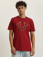 True Religion Men Printed Round Neck Short Sleeves Tshirt