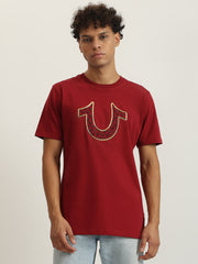 True Religion Men Printed Round Neck Short Sleeves Tshirt