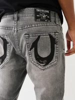 True Religion Men Painted HS Rocco Slim Fit Mid Rise Jeans