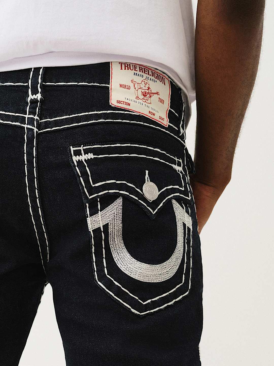 Men super t billy bootcut fit dark wash jeans