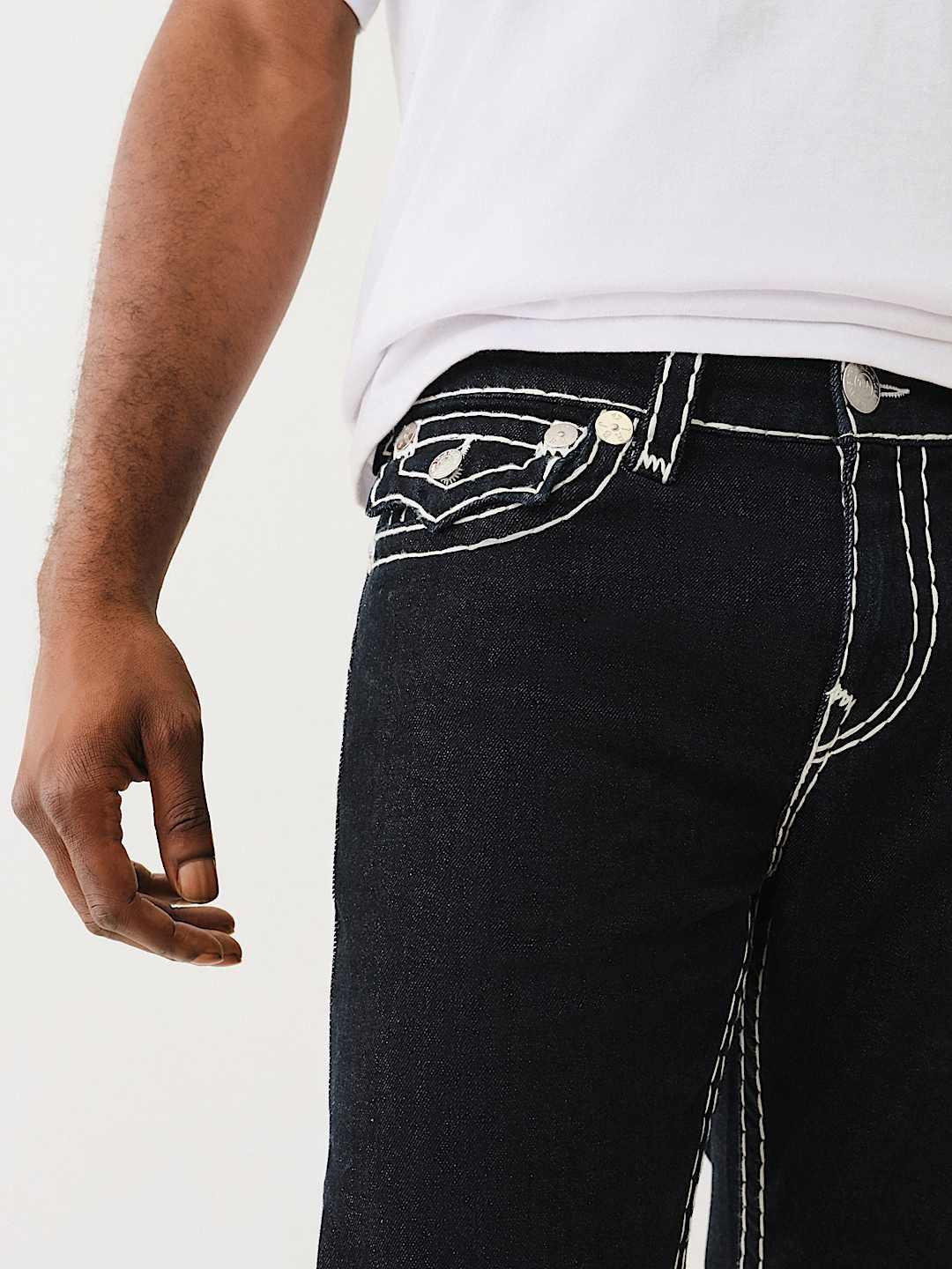 Men super t billy bootcut fit dark wash jeans