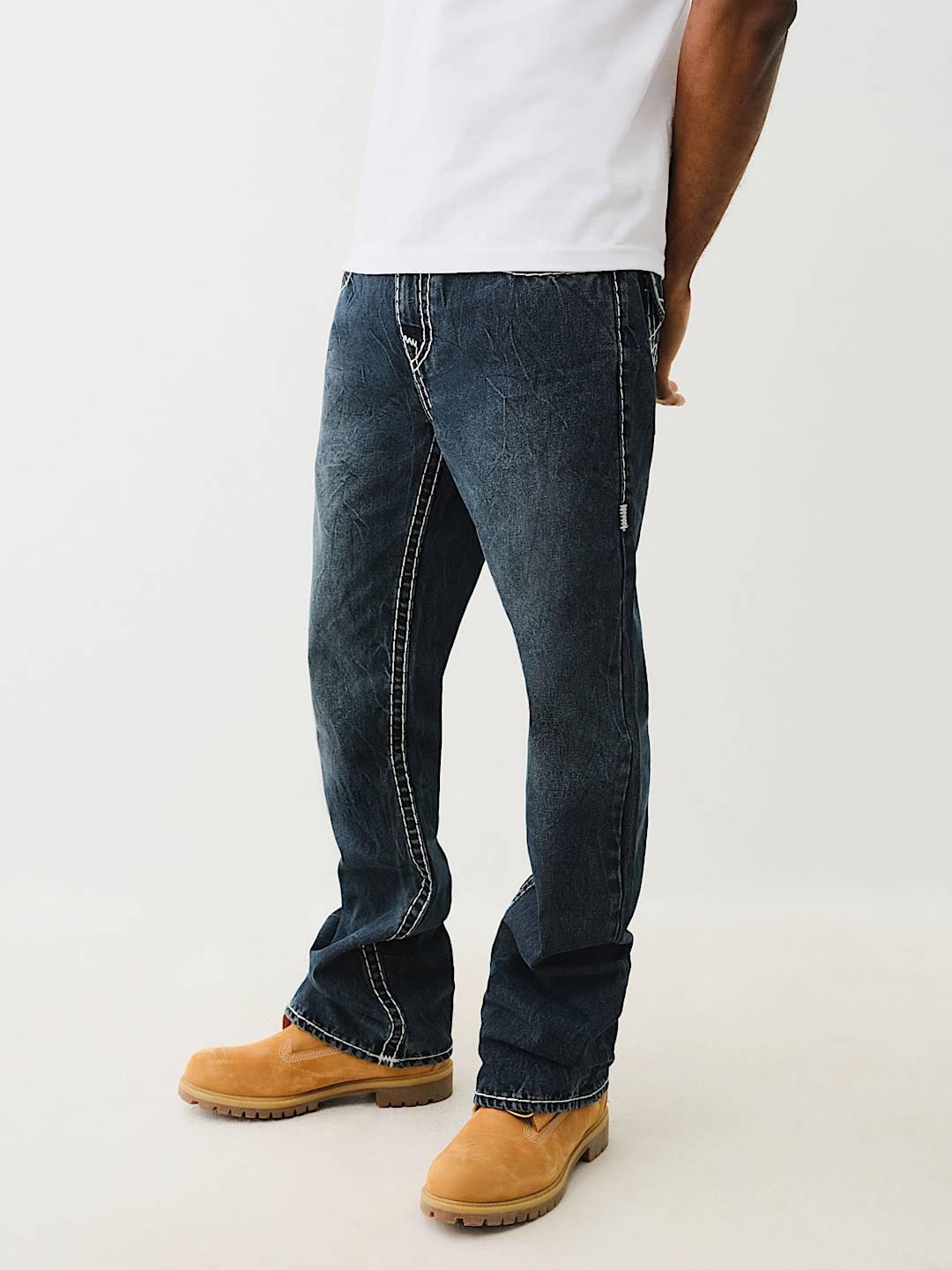 Men super t billy bootcut fit dark wash jeans