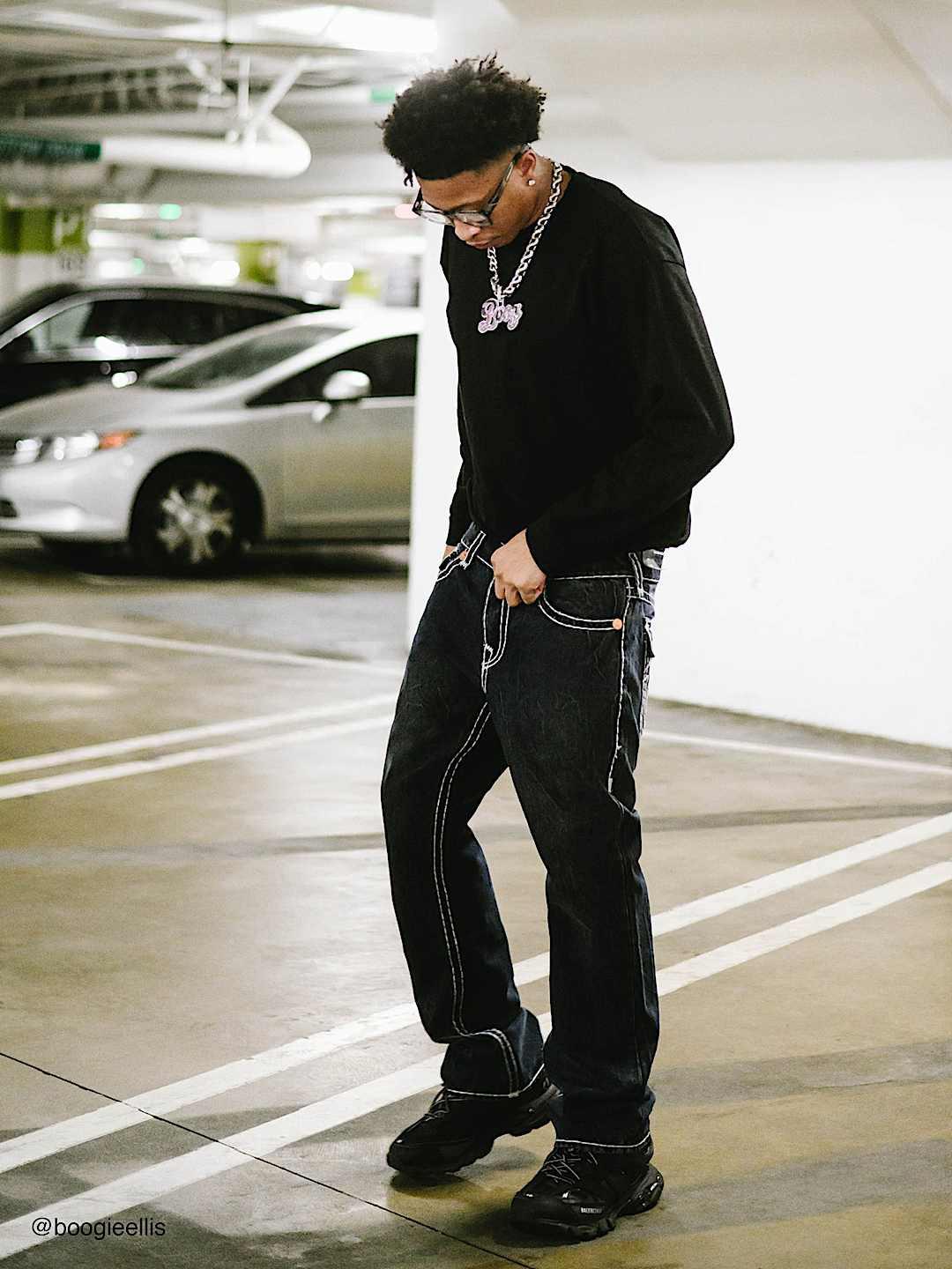 Men super t billy bootcut fit dark wash jeans