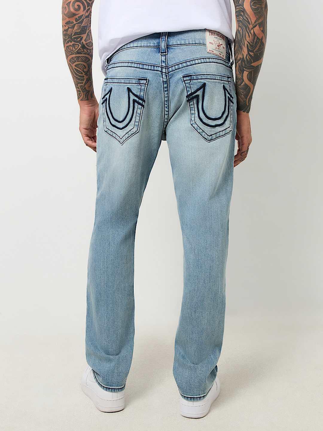 Men sn geno skinny fit light wash jeans