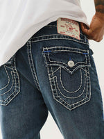 True Religion Men SUPER T Rocco Slim Fit Dark Wash Jeans
