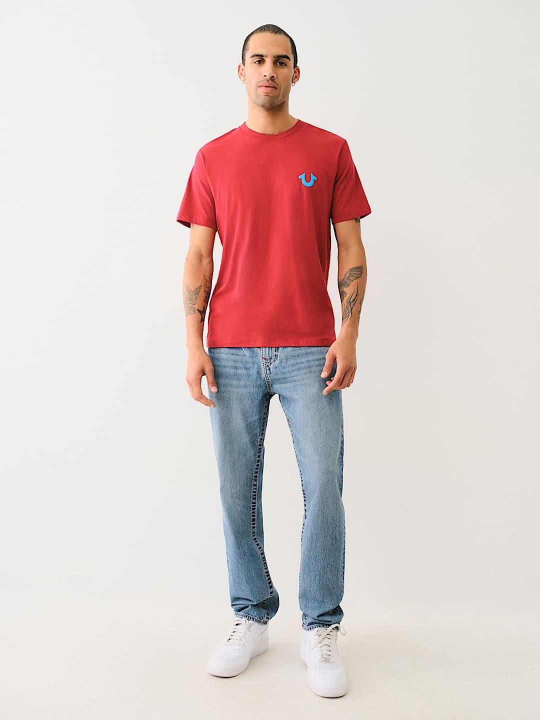 True Religion Men BIG T Geno Skinny Fit Medium Wash Jeans